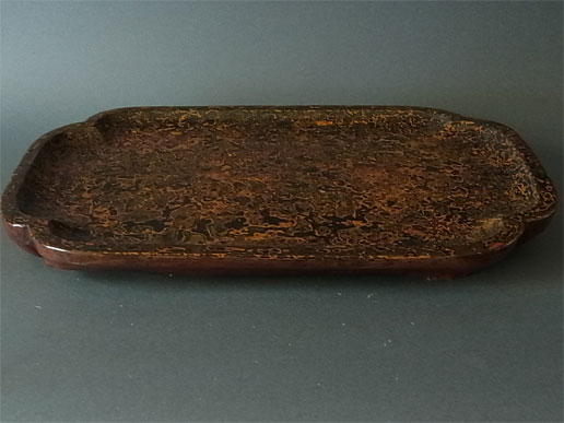 研ぎ出し漆木瓜形香盆