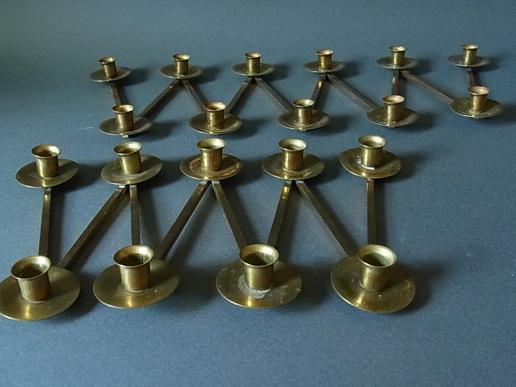 Brass蛇腹式キャンドルホルダー（9ホルダー、11ホルダー）