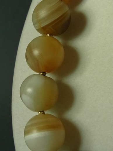 メノウ1連ネックレス