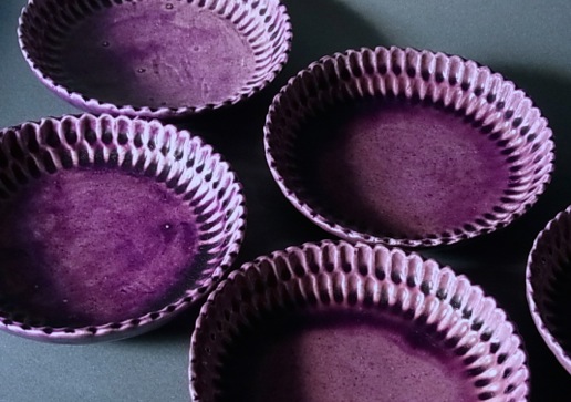 新宮焼菊花形銘々皿（全10枚）