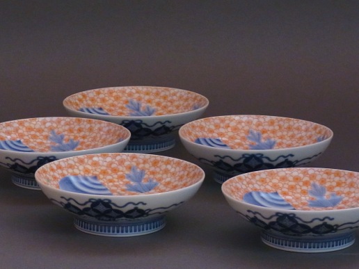 鍋島宝珠松竹梅文銘々皿（全10客）