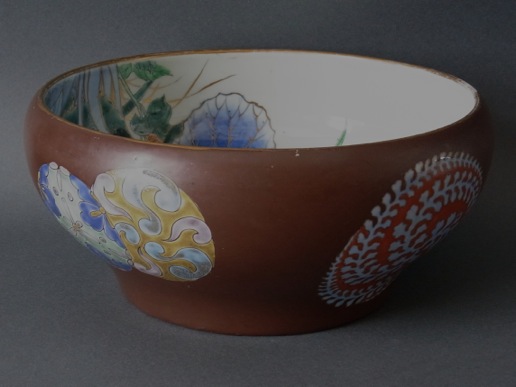 伊万里色絵深鉢