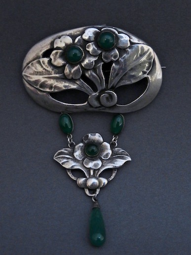 アールヌーボー ブローチ