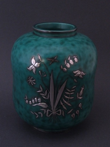 緑釉銀彩ストーンウエア「Argenta」