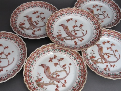 伊万里赤絵金彩七寸銘々皿