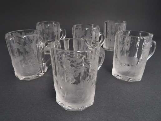 絵替わりクリスタルガラスグラス