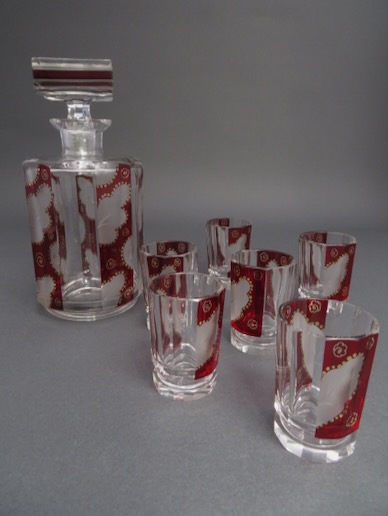 アールデコ デキャンタ・グラスセット